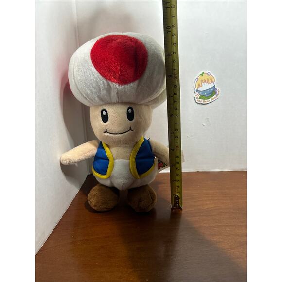 Nintendo Super MarioPlush Toad Stuffed Doll Toy Super Mario Bros - Picture 2 of 9